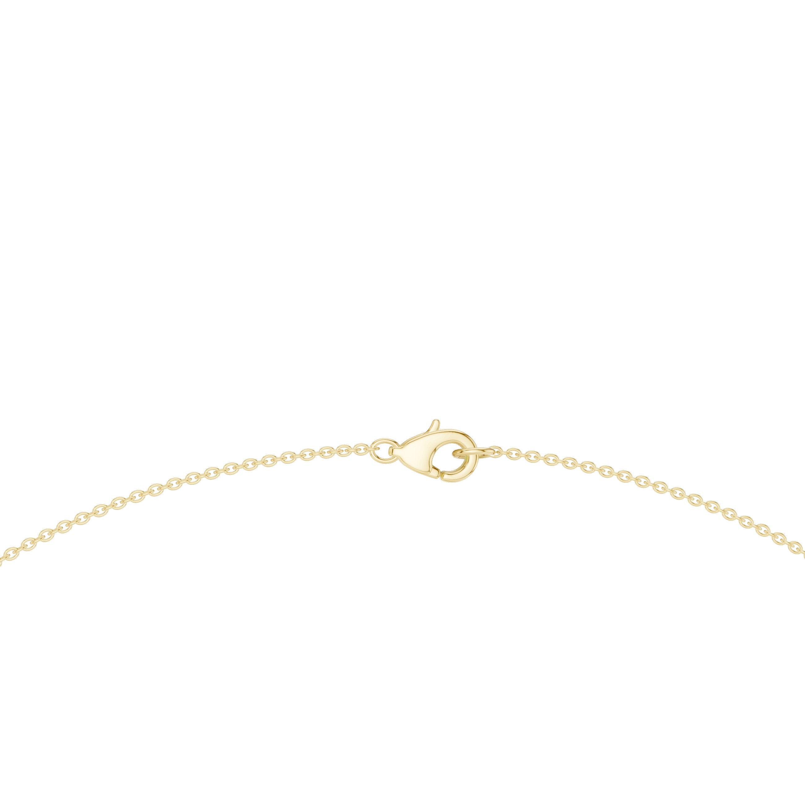 Pear Dangle Fringe Collar Necklace in Yellow Gold - VYKA Diamonds