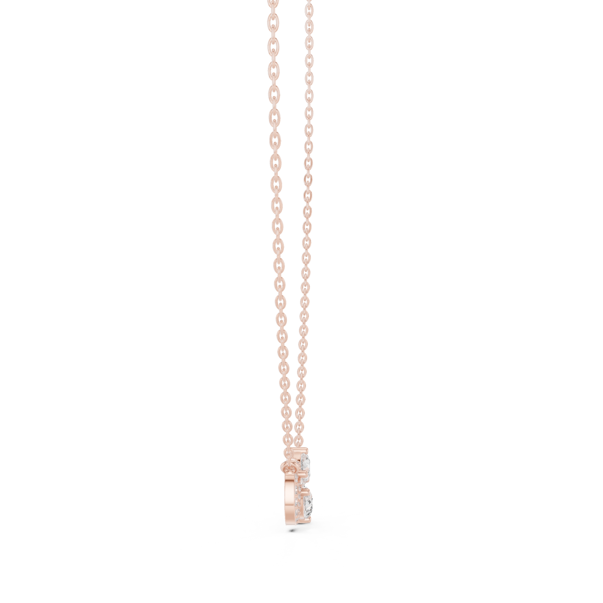 Pear Diamond Infinity Necklace