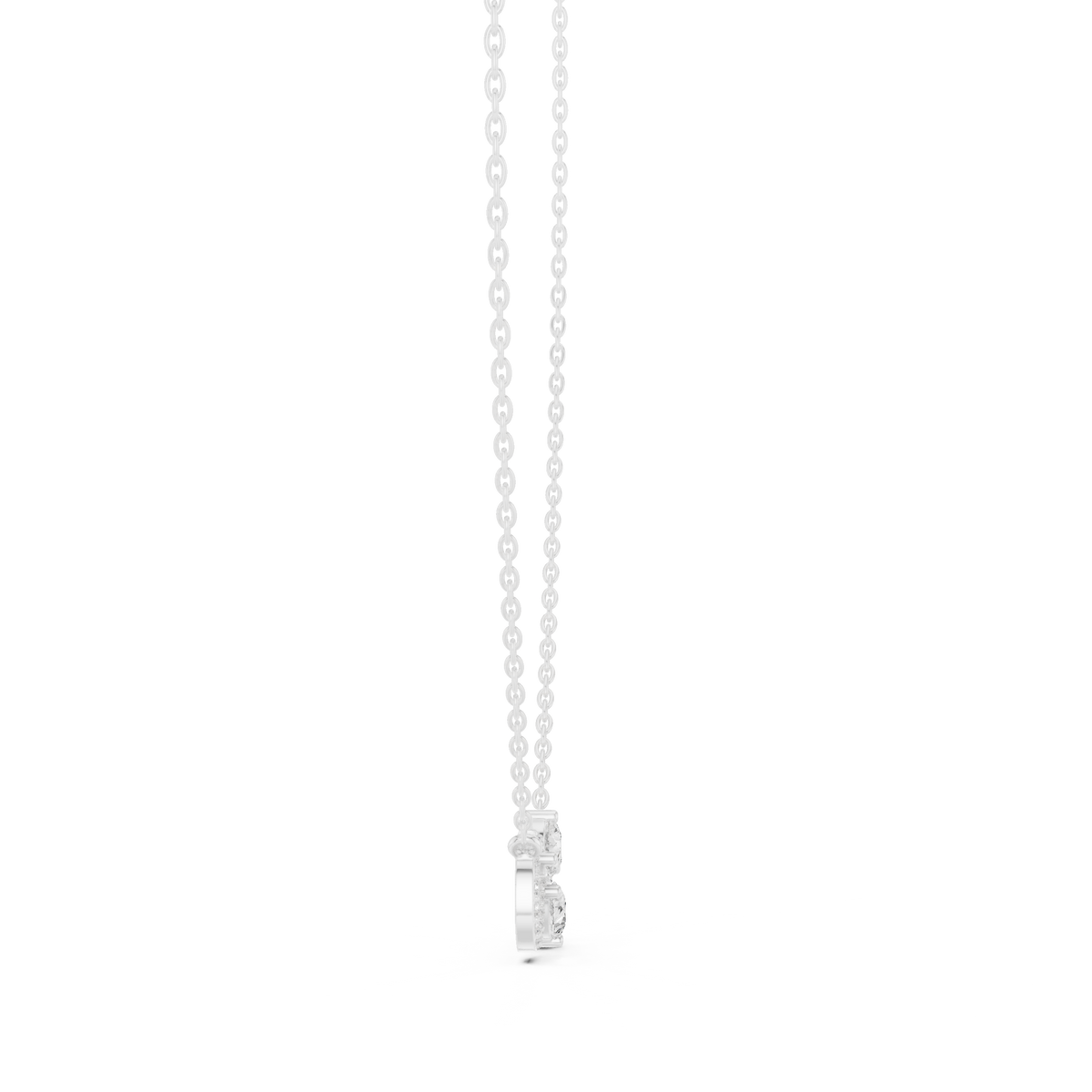 Pear Diamond Infinity Necklace