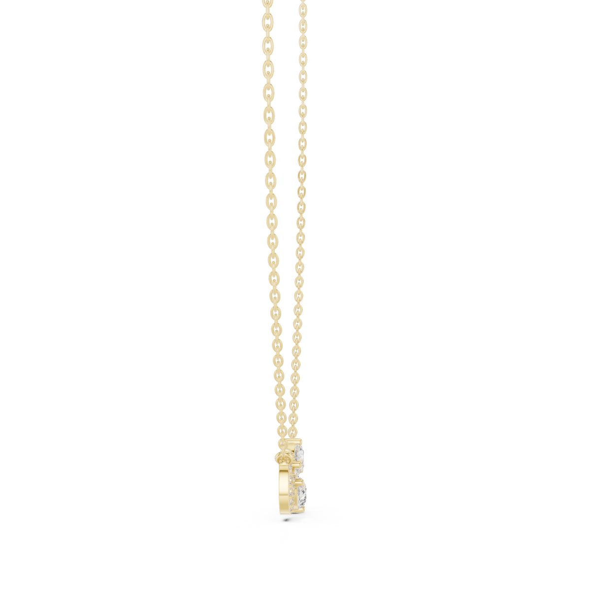 Pear Diamond Infinity Necklace
