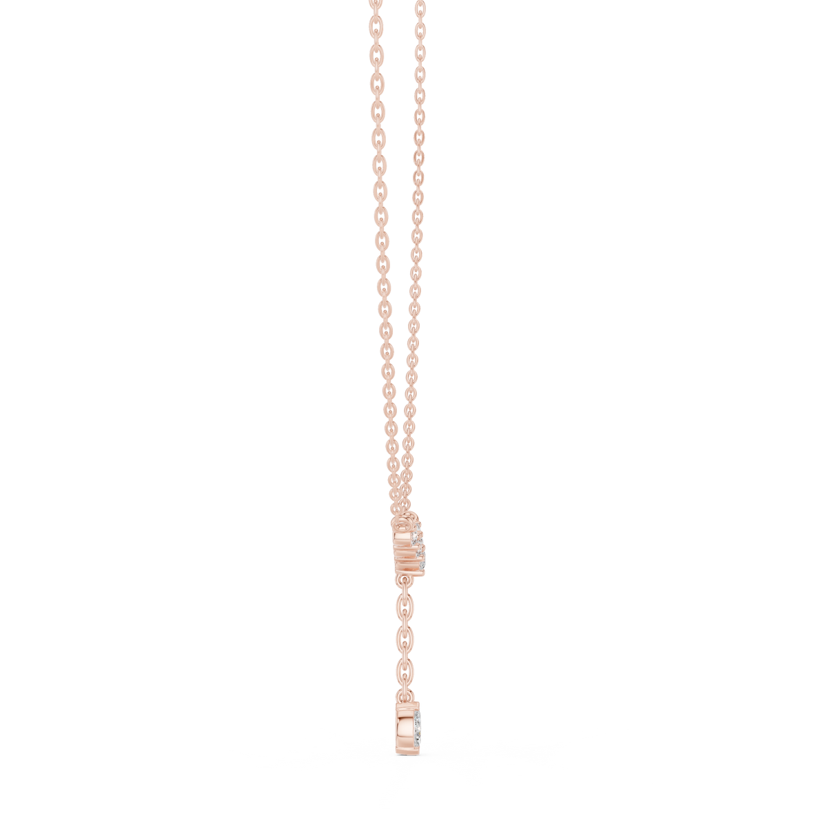 Marquise Drop Y Lariat Diamond Necklace