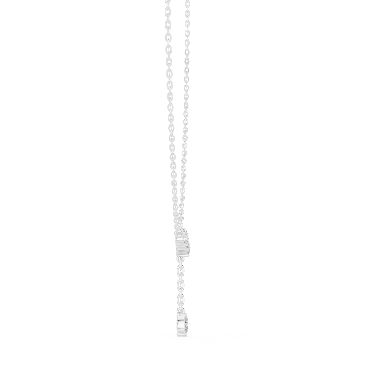 Marquise Drop Y Lariat Diamond Necklace