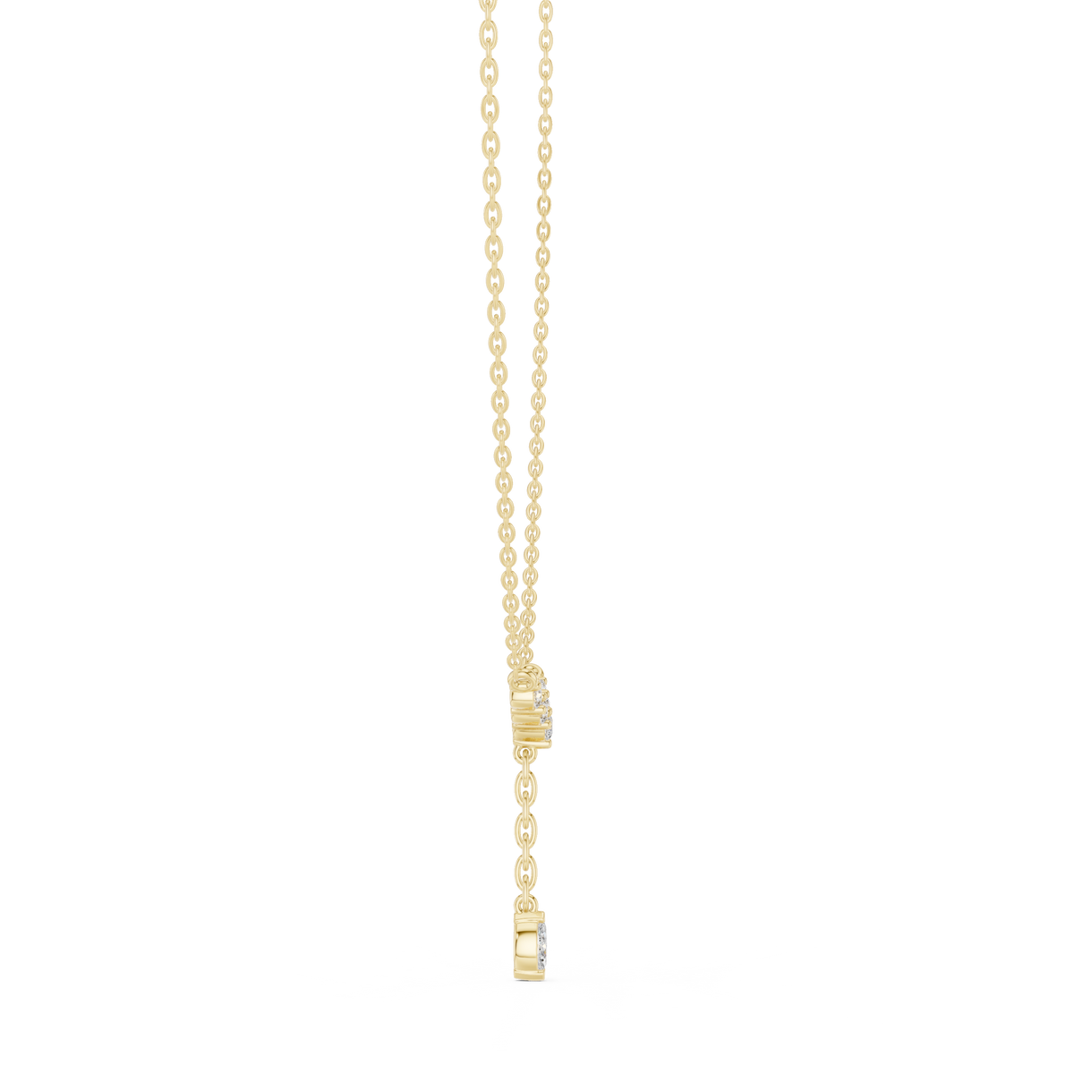 Marquise Drop Y Lariat Diamond Necklace