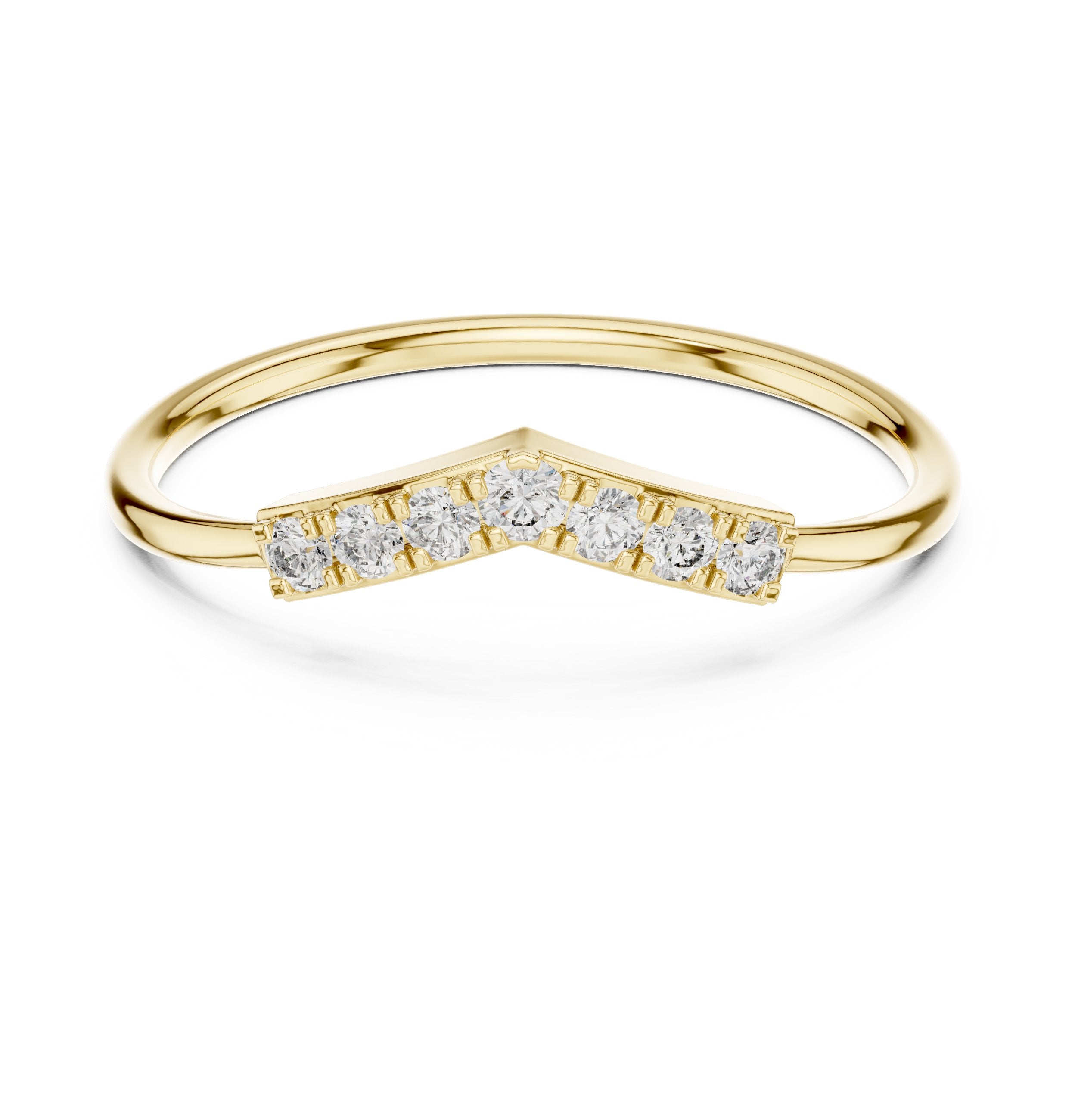 Elite Floral Diamond Engagement Ring in Yellow Gold - VYKA Diamonds
