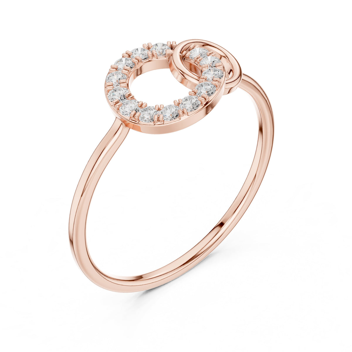 Interlocking Circles Diamond Ring