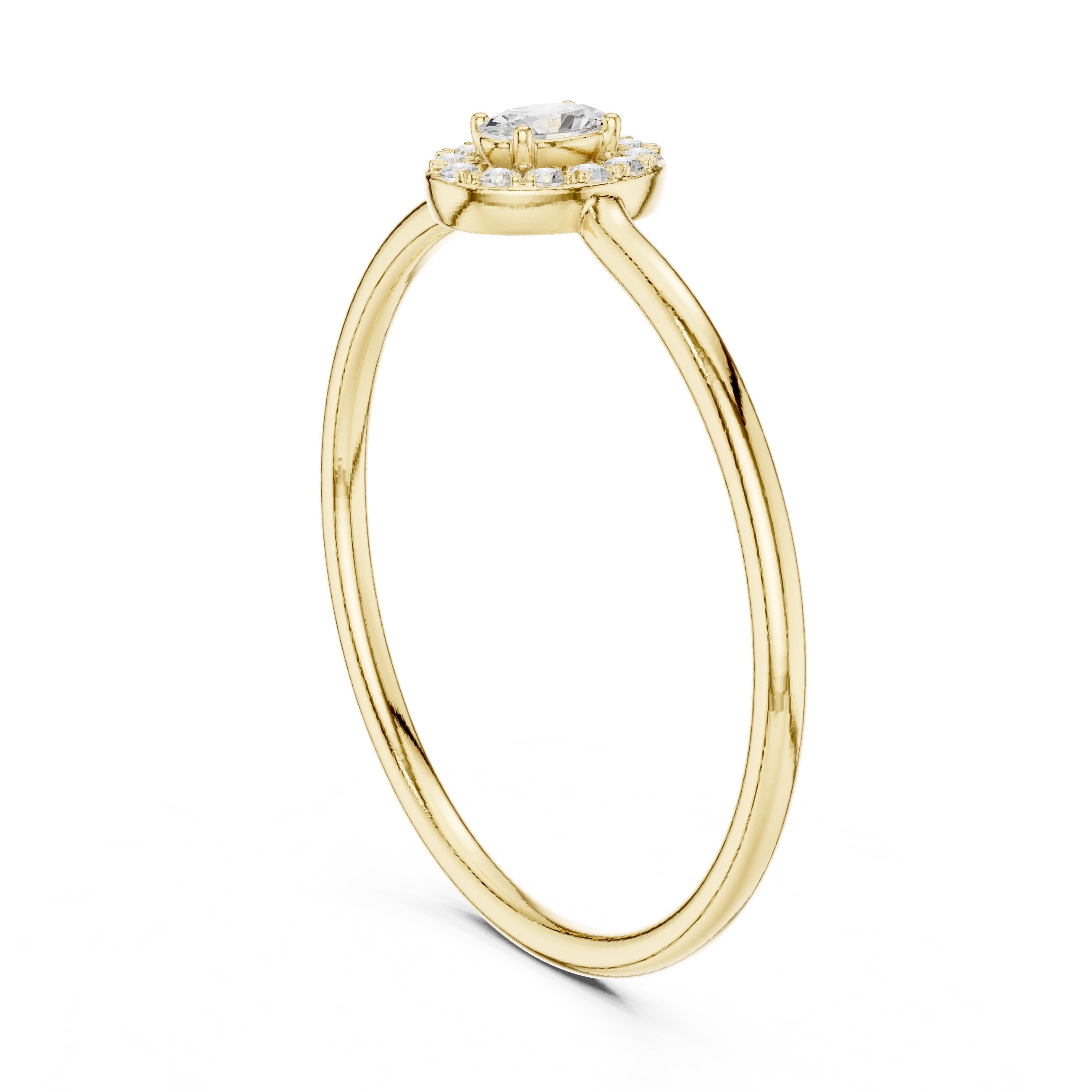 Bold Filigree Diamond Engagement Ring in Yellow Gold - VYKA Diamonds