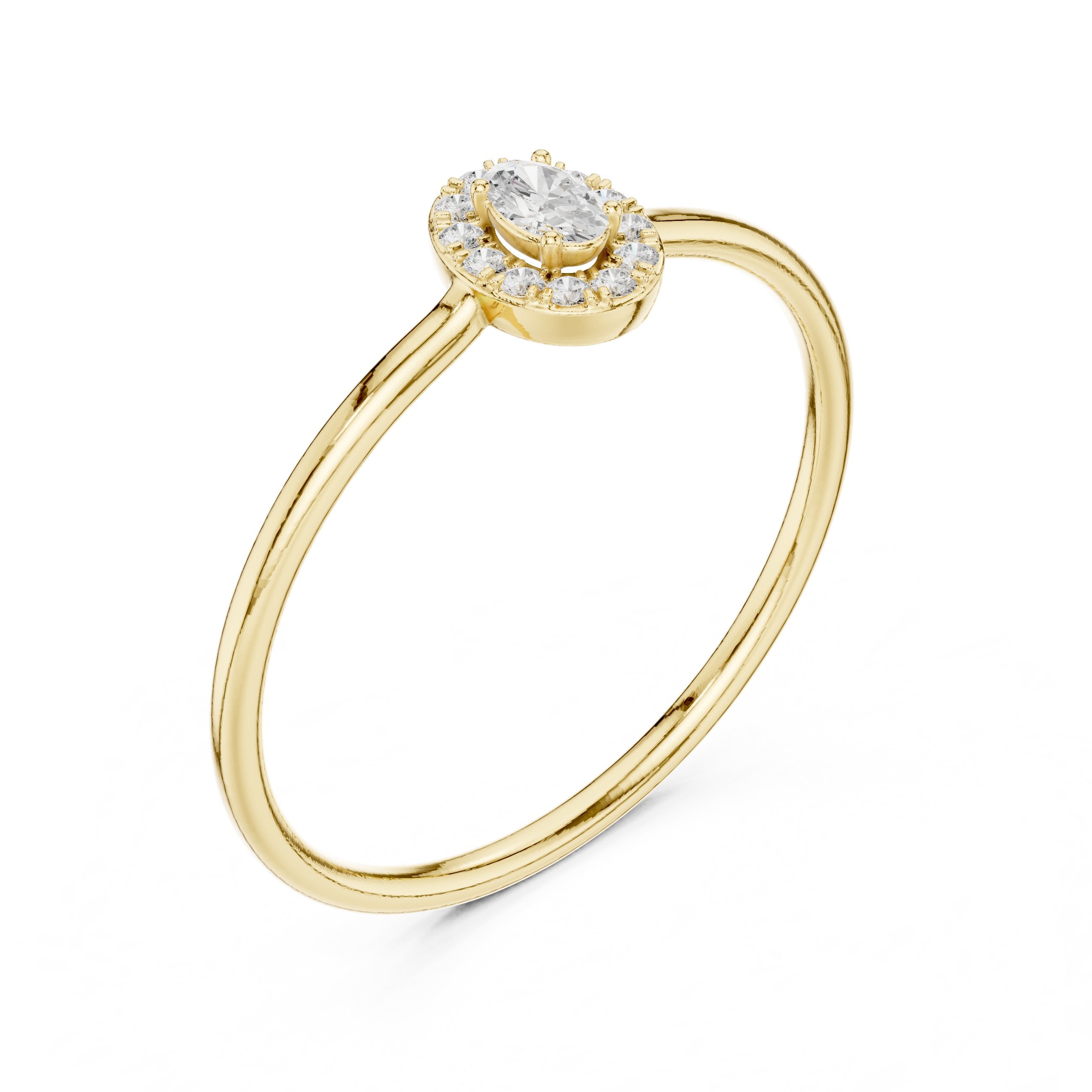 Bold Filigree Diamond Engagement Ring in Yellow Gold - VYKA Diamonds
