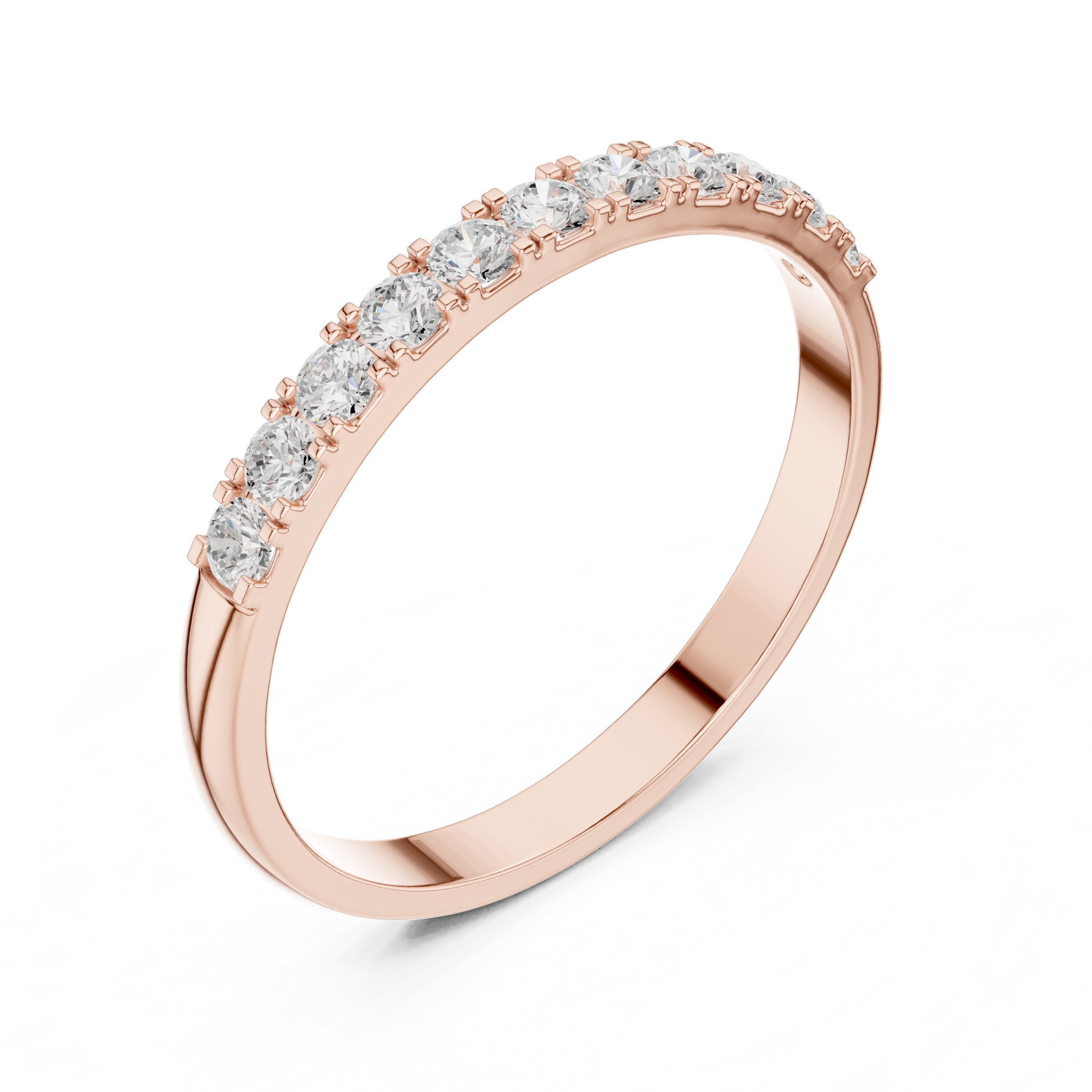 Dazzling Vintage Diamond Engagement Ring in Rose Gold - VYKA Diamonds