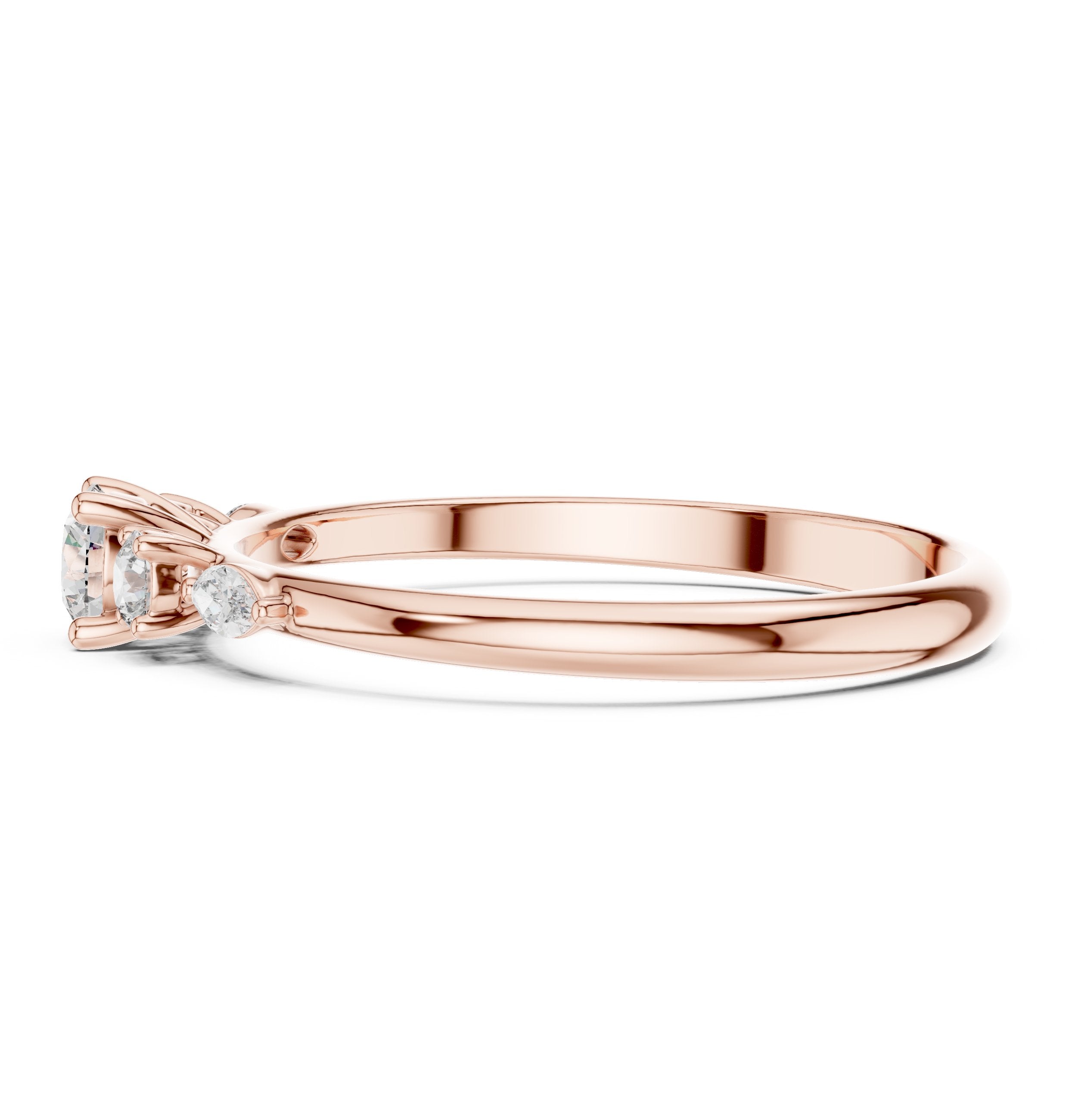 Noble Halo Diamond Engagement Ring in Rose Gold - VYKA Diamonds