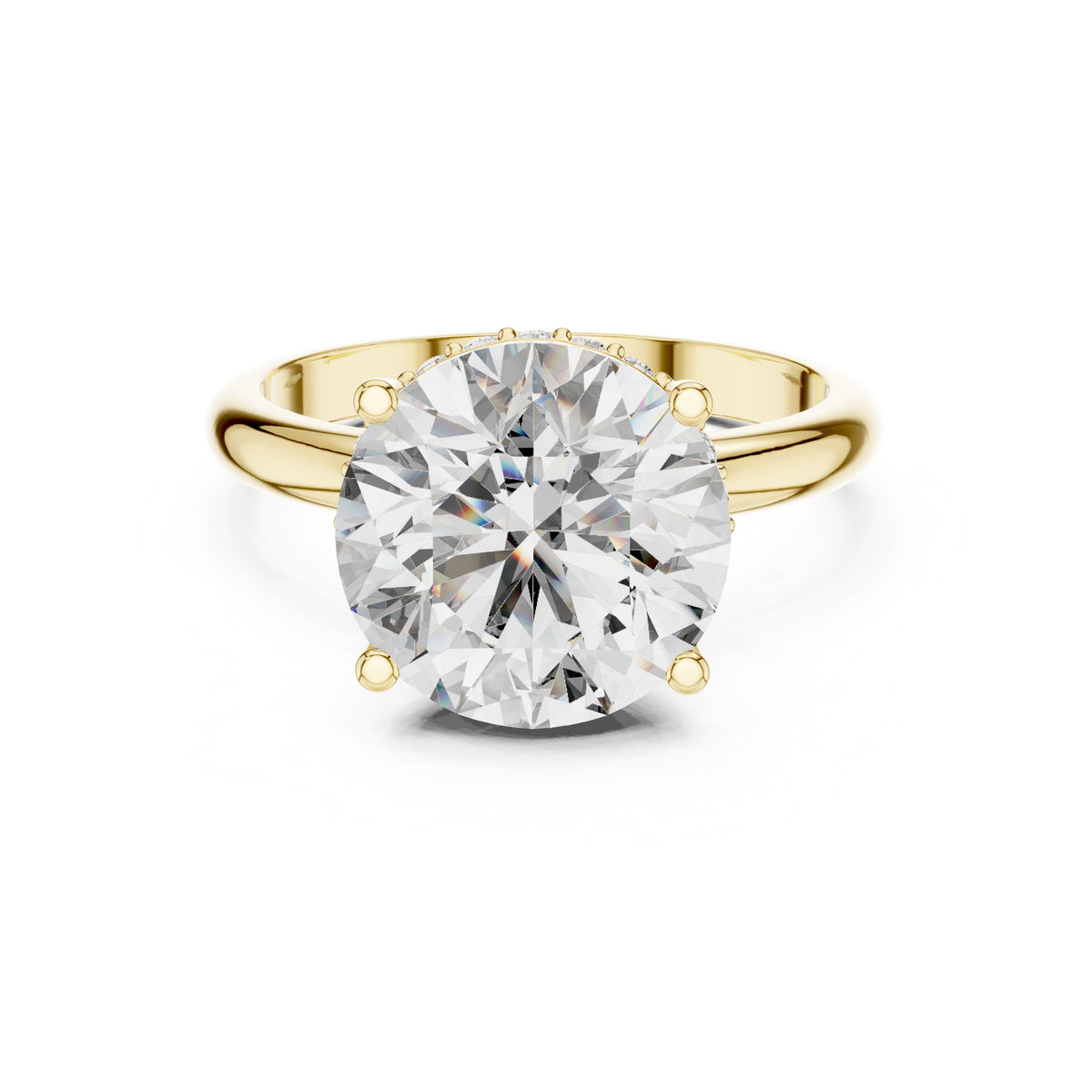 Round Diamond Six Prong Solitaire Engagement Ring