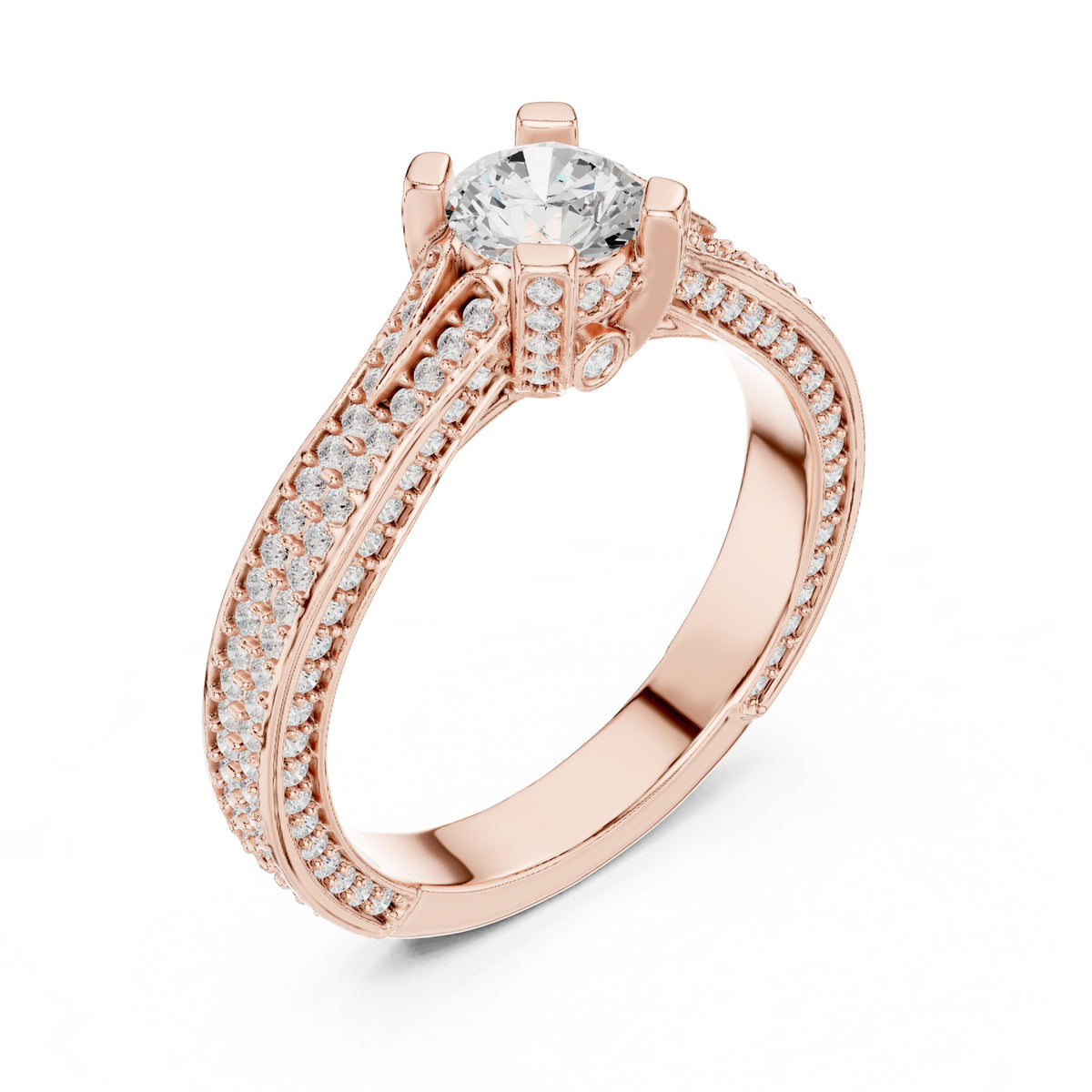Prestige Cathedral Diamond Engagement Ring
