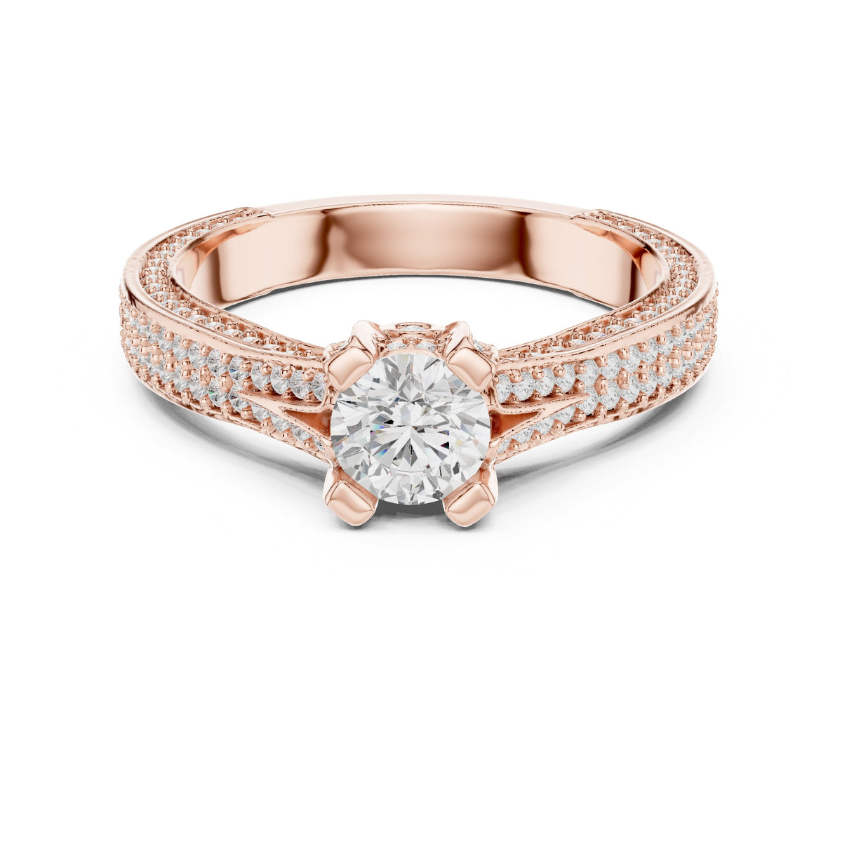 Prestige Cathedral Diamond Engagement Ring