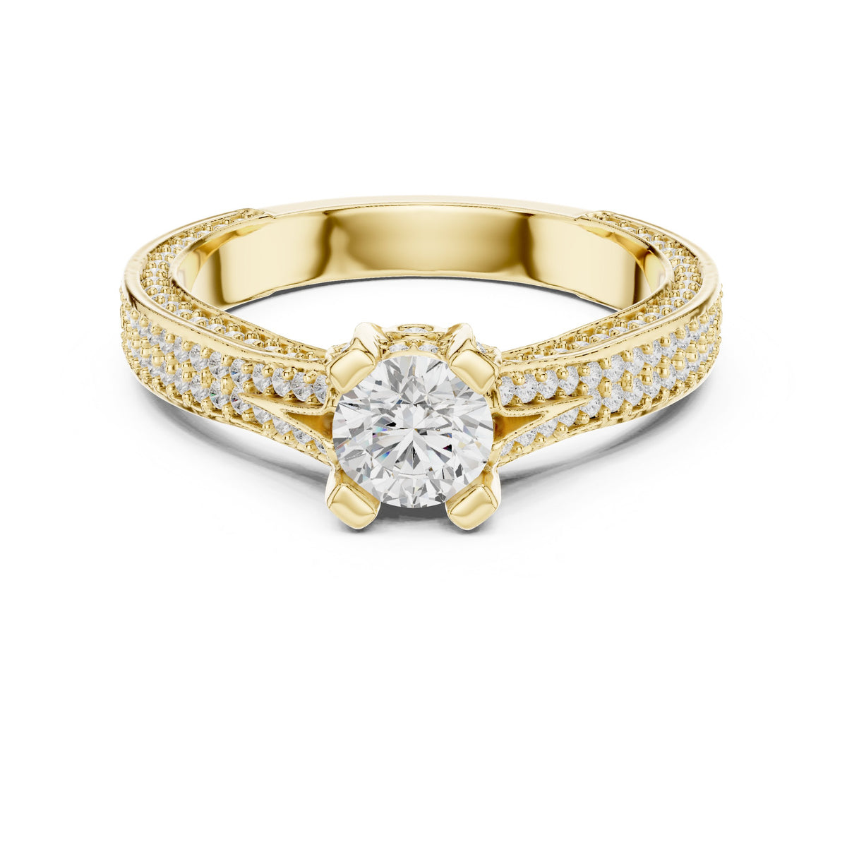 Prestige Cathedral Diamond Engagement Ring
