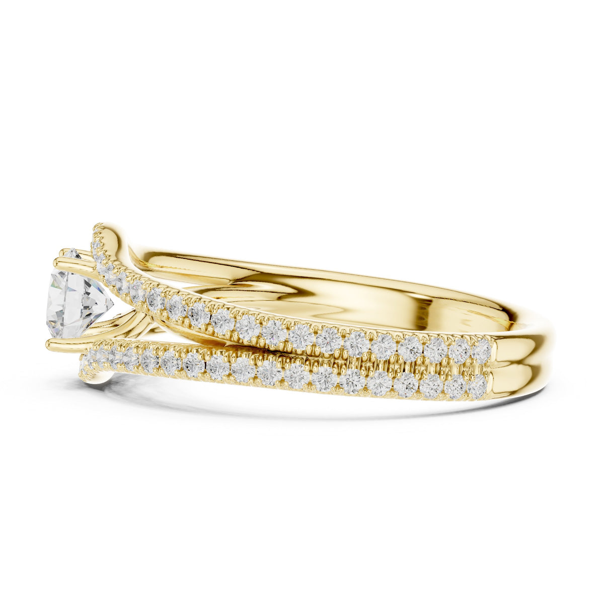 Radiant Geometric Diamond Engagement Ring