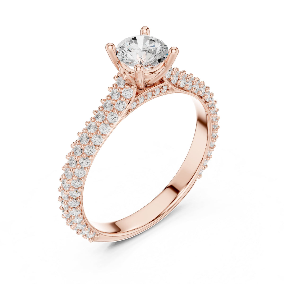 Sublime Pave Diamond Engagement Ring