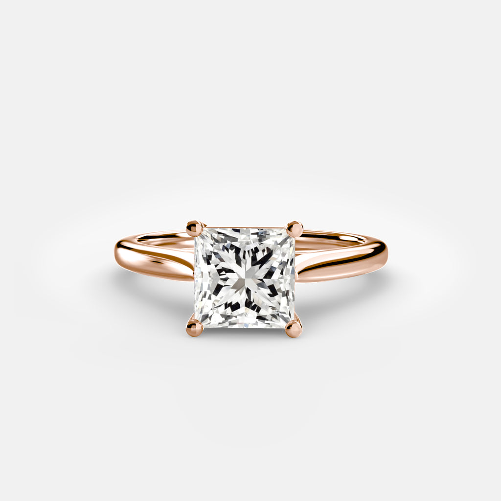 Solitaire ring 1 - diamond engagement ring - VYKA Diamonds