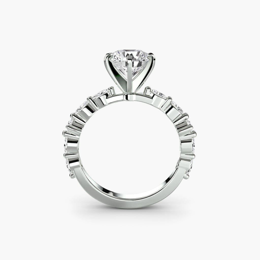 Solitaire with Eternity Pavé - VYKA Diamonds