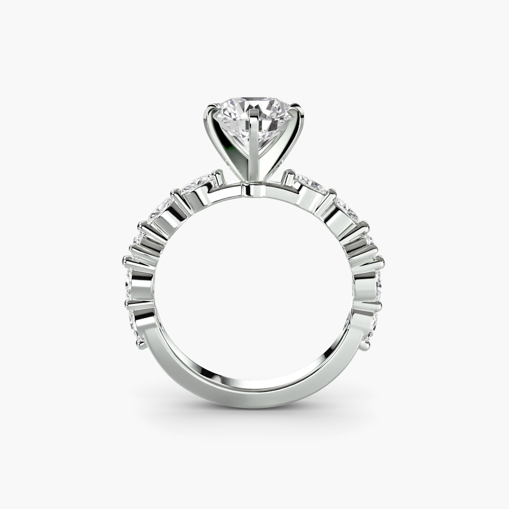 Solitaire with Eternity Pavé - VYKA Diamonds
