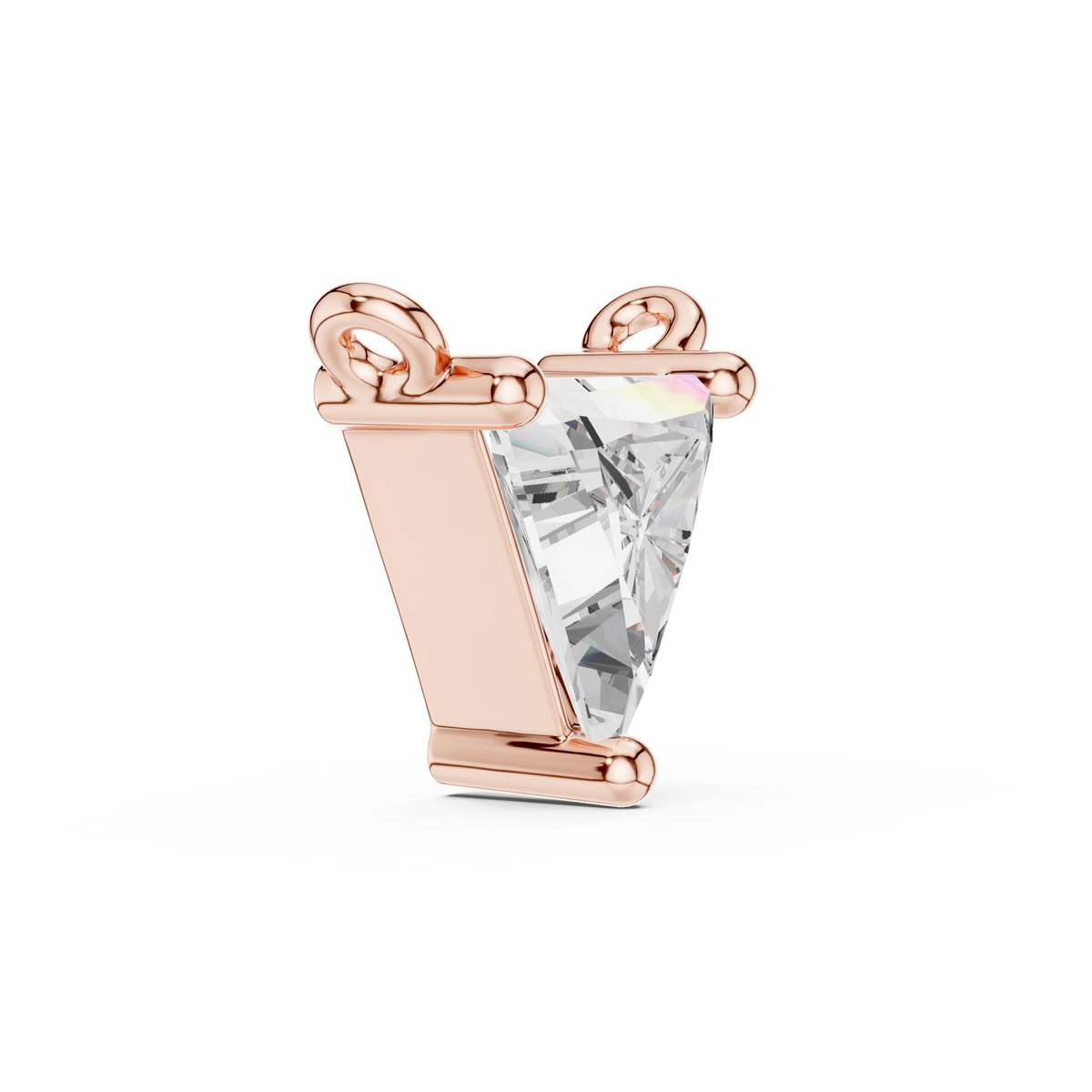 Trillion Diamond Solitaire Necklace