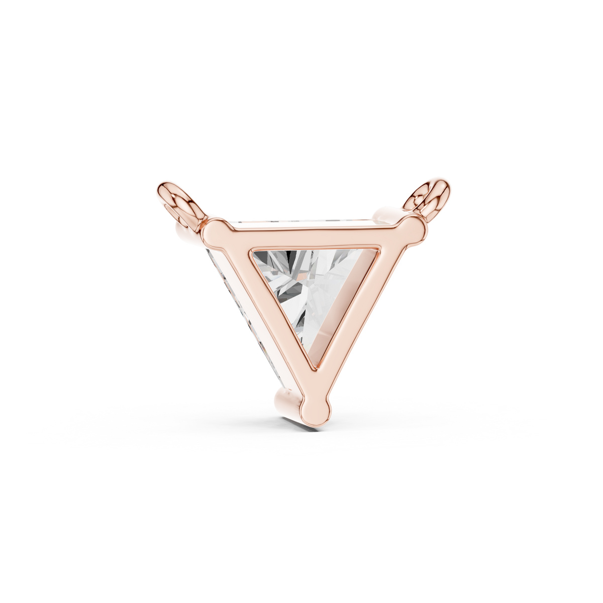 Trillion Diamond Solitaire Necklace