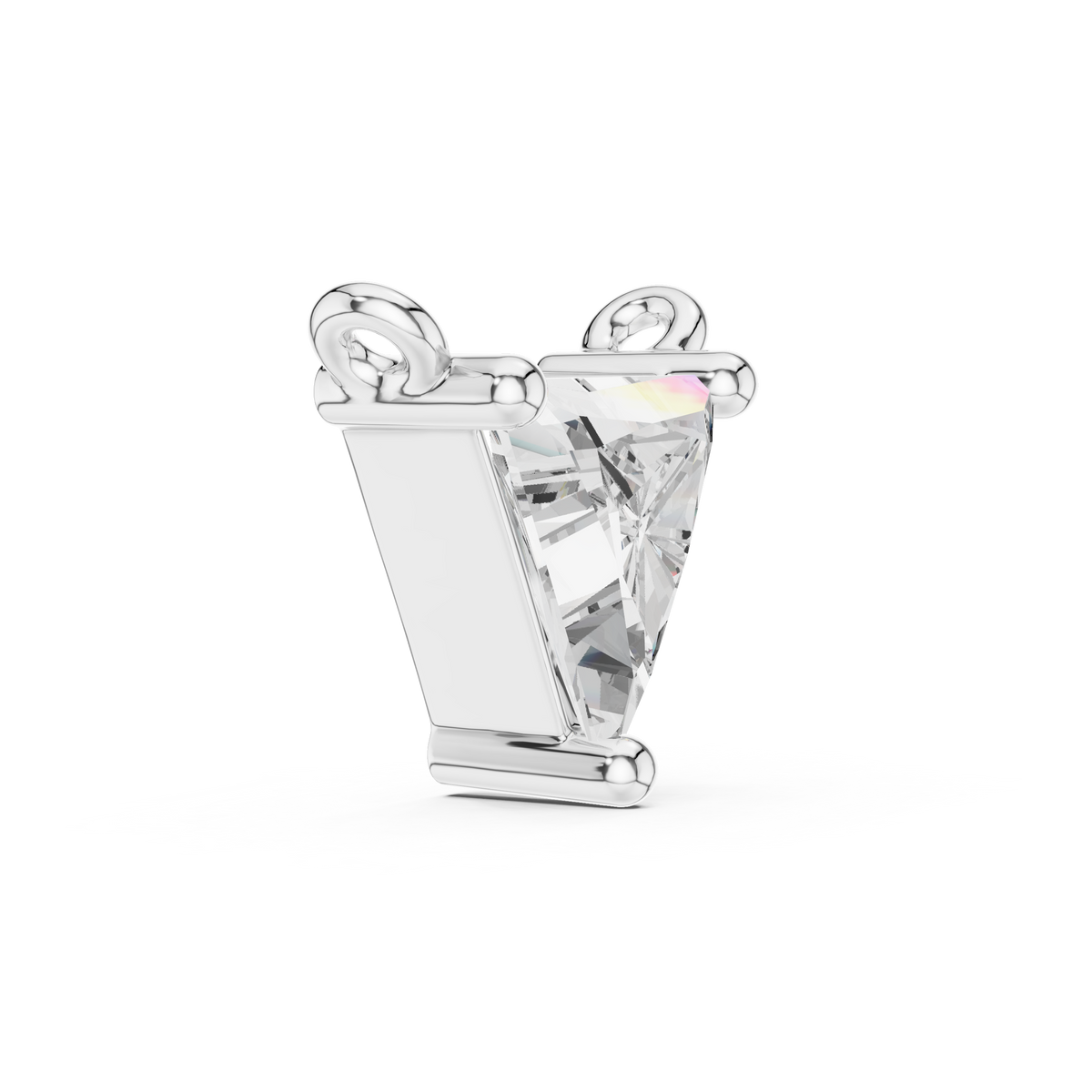 Trillion Diamond Solitaire Necklace