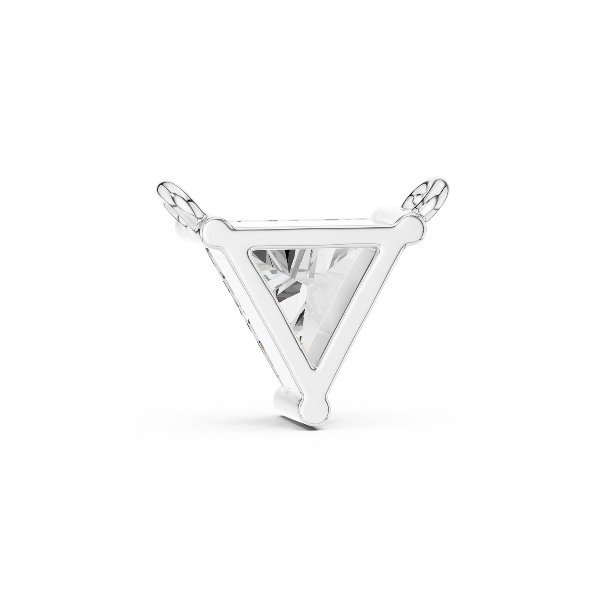 عقد سوليتير بألماسة تريليون in White Gold - VYKA Diamonds