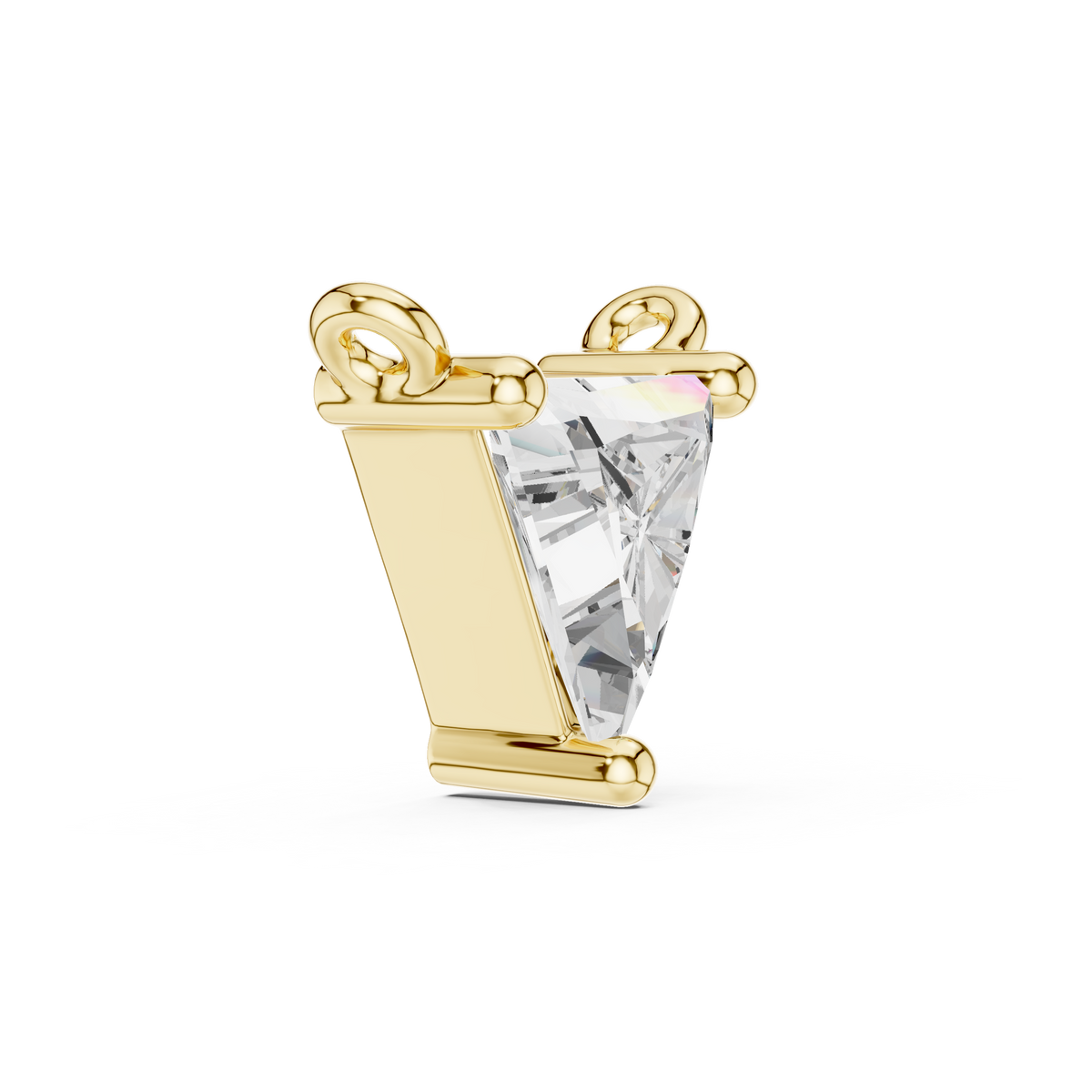 Trillion Diamond Solitaire Necklace