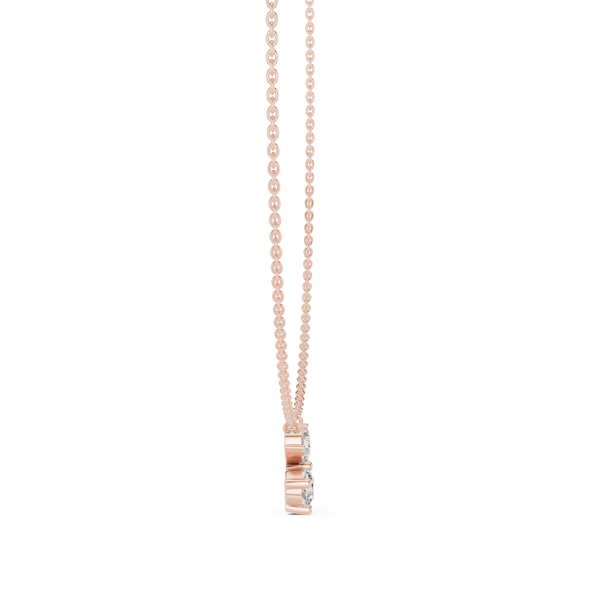 Marquise and Pear Butterfly Diamond Necklace