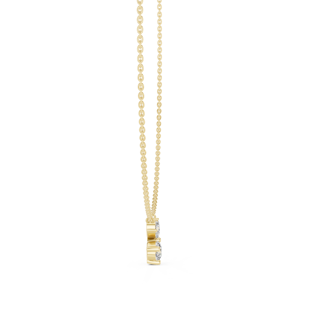 Marquise and Pear Butterfly Diamond Necklace