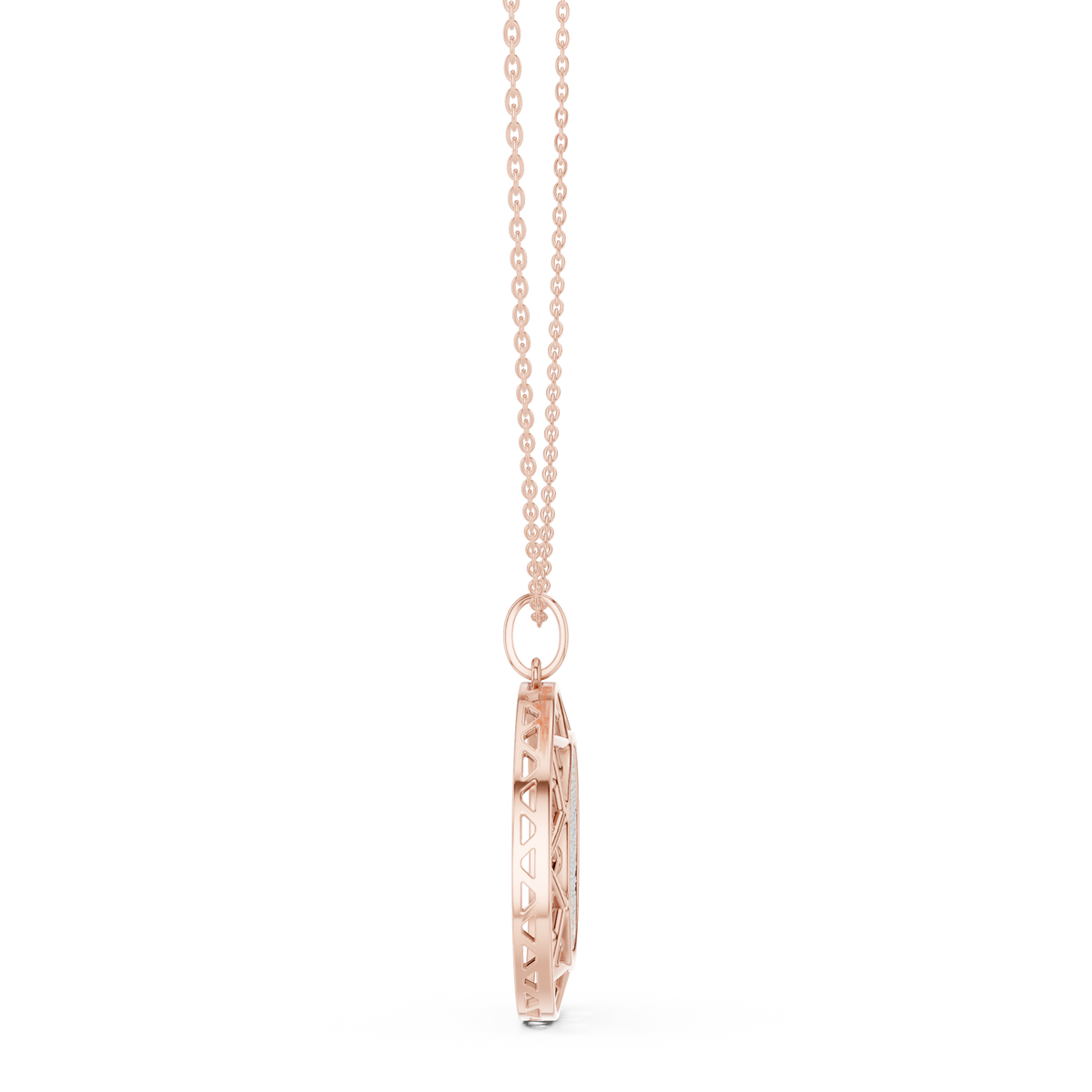 Lattice Medallion Diamond Pendant
