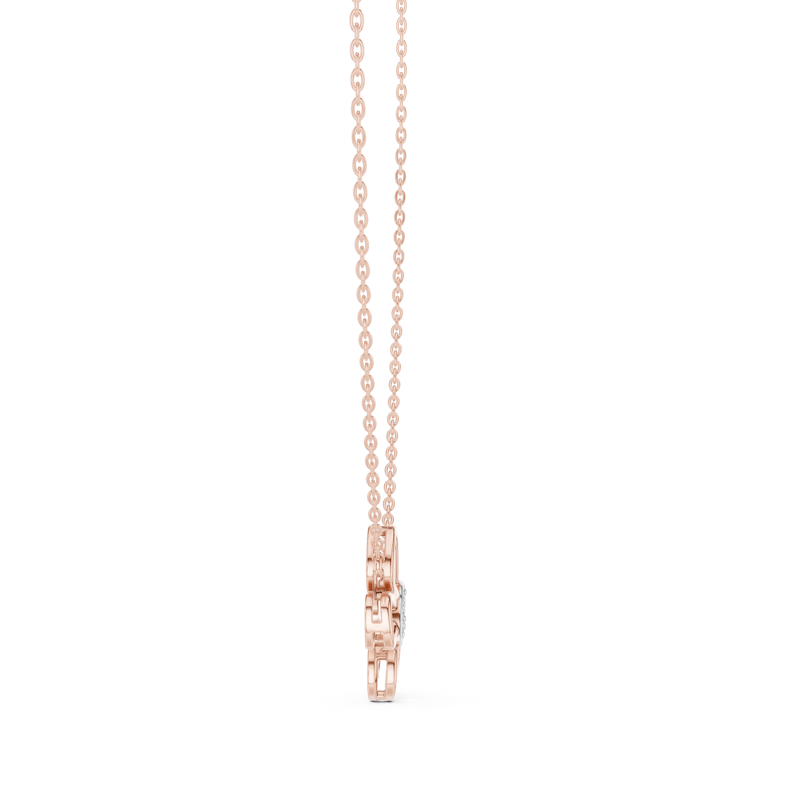Butterfly Diamond Pendant in Rose Gold - VYKA Diamonds