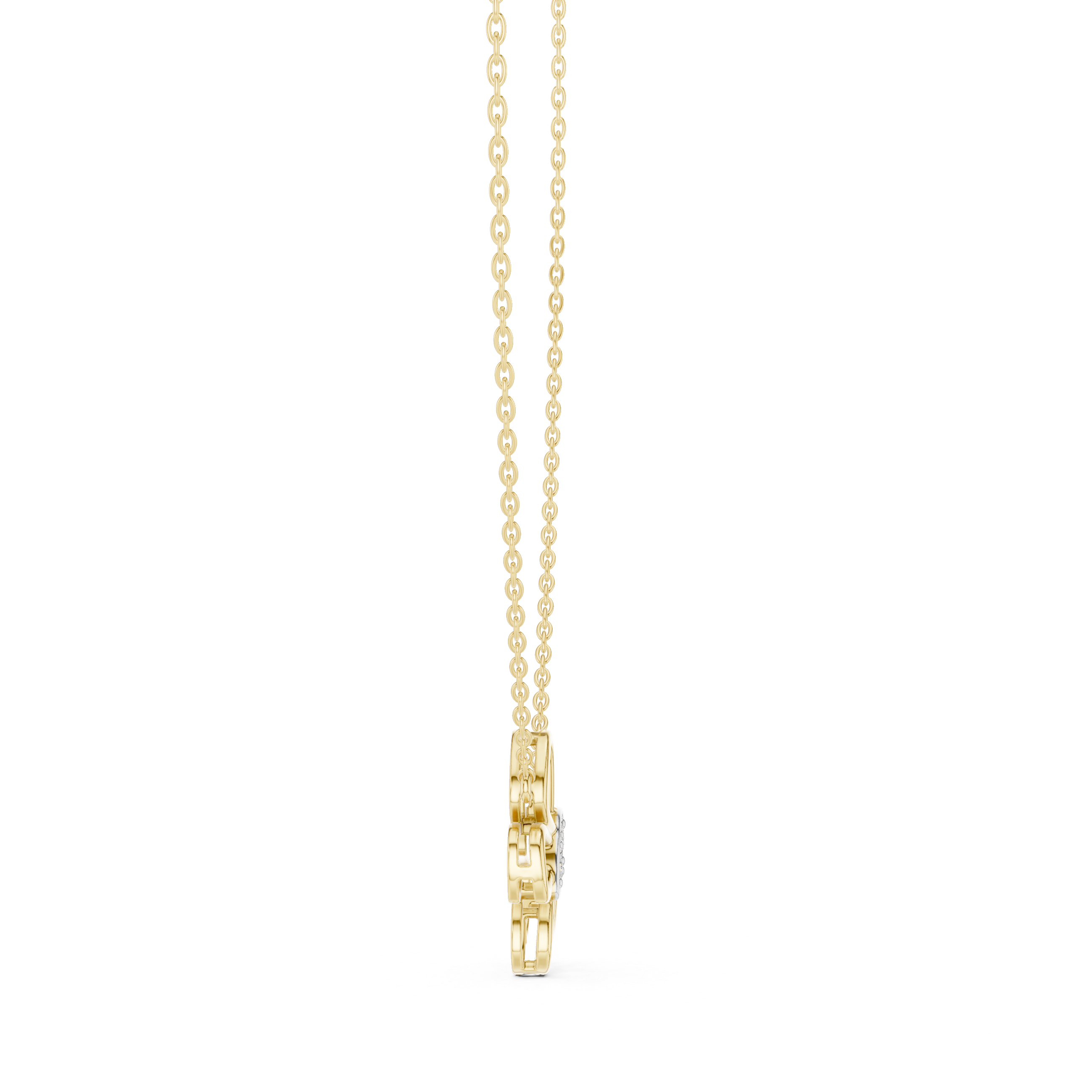 Butterfly Diamond Pendant in Yellow Gold - VYKA Diamonds