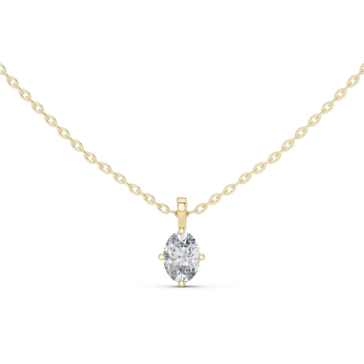 Classic Marquise Drop Diamond Pendant