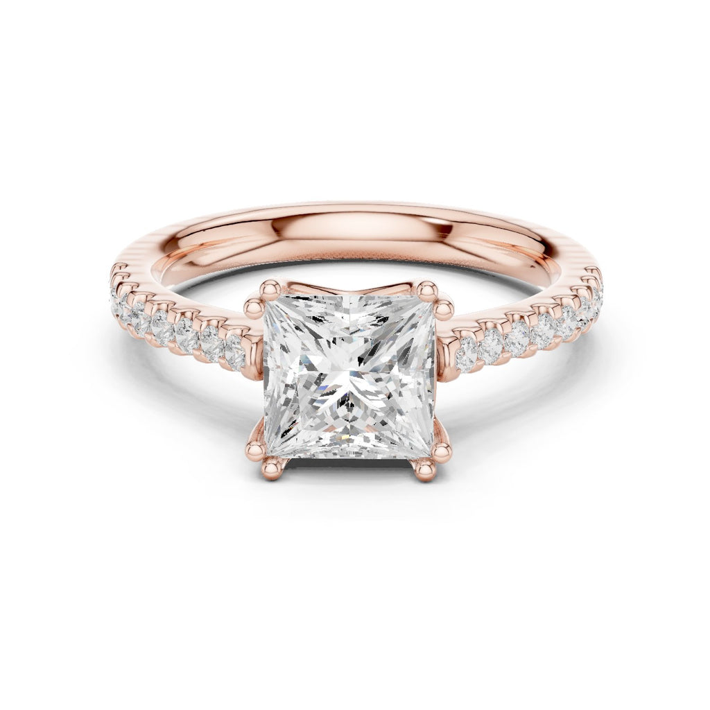 Brilliant Halo Diamond Engagement Ring