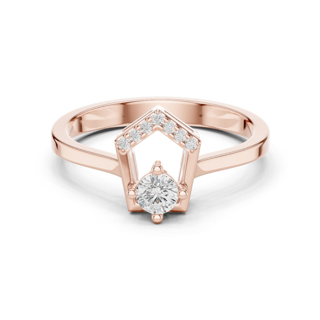 Dawn Filigree Diamond Engagement Ring