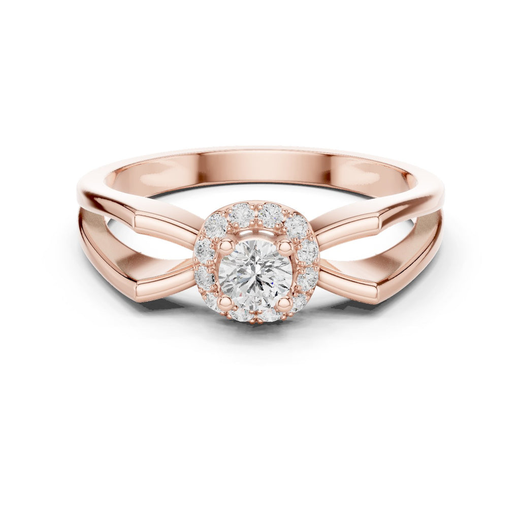 Heavenly Cluster Diamond Engagement Ring