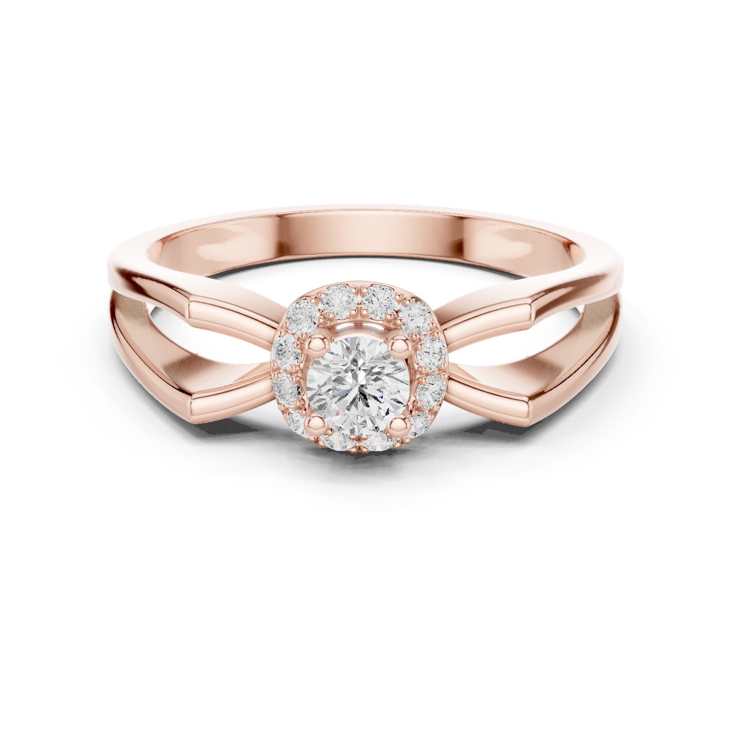 Heavenly Cluster Diamond Engagement Ring