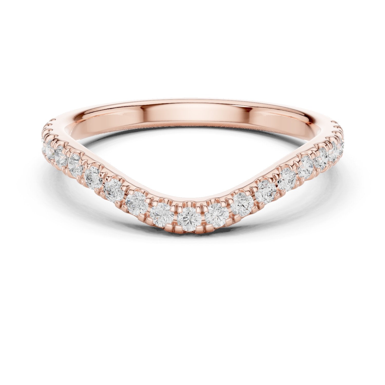 Graceful Milgrain Diamond Engagement Ring
