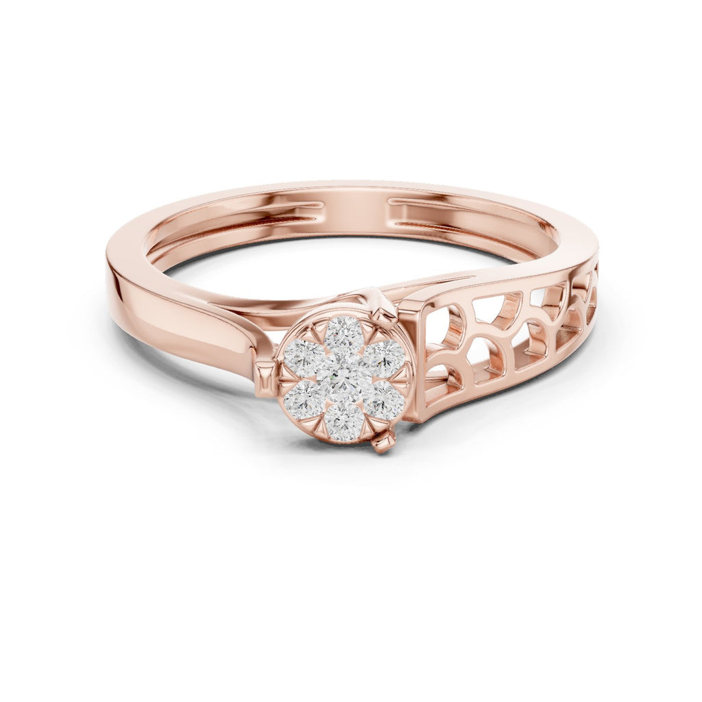 Grand Three Stone Diamond Engagement Ring