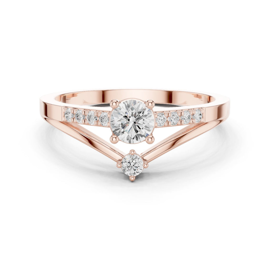 Imperial Knife Edge Diamond Engagement Ring