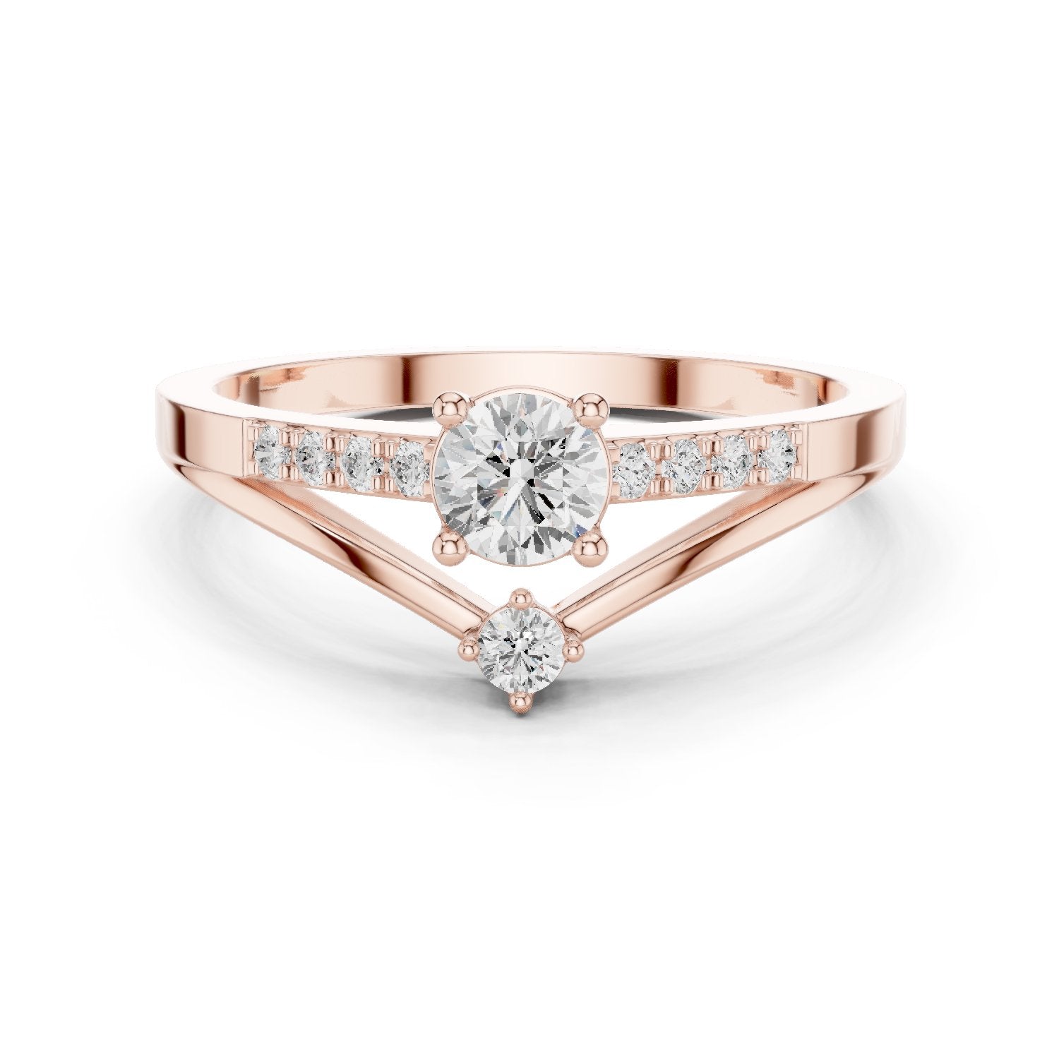 Imperial Knife Edge Diamond Engagement Ring