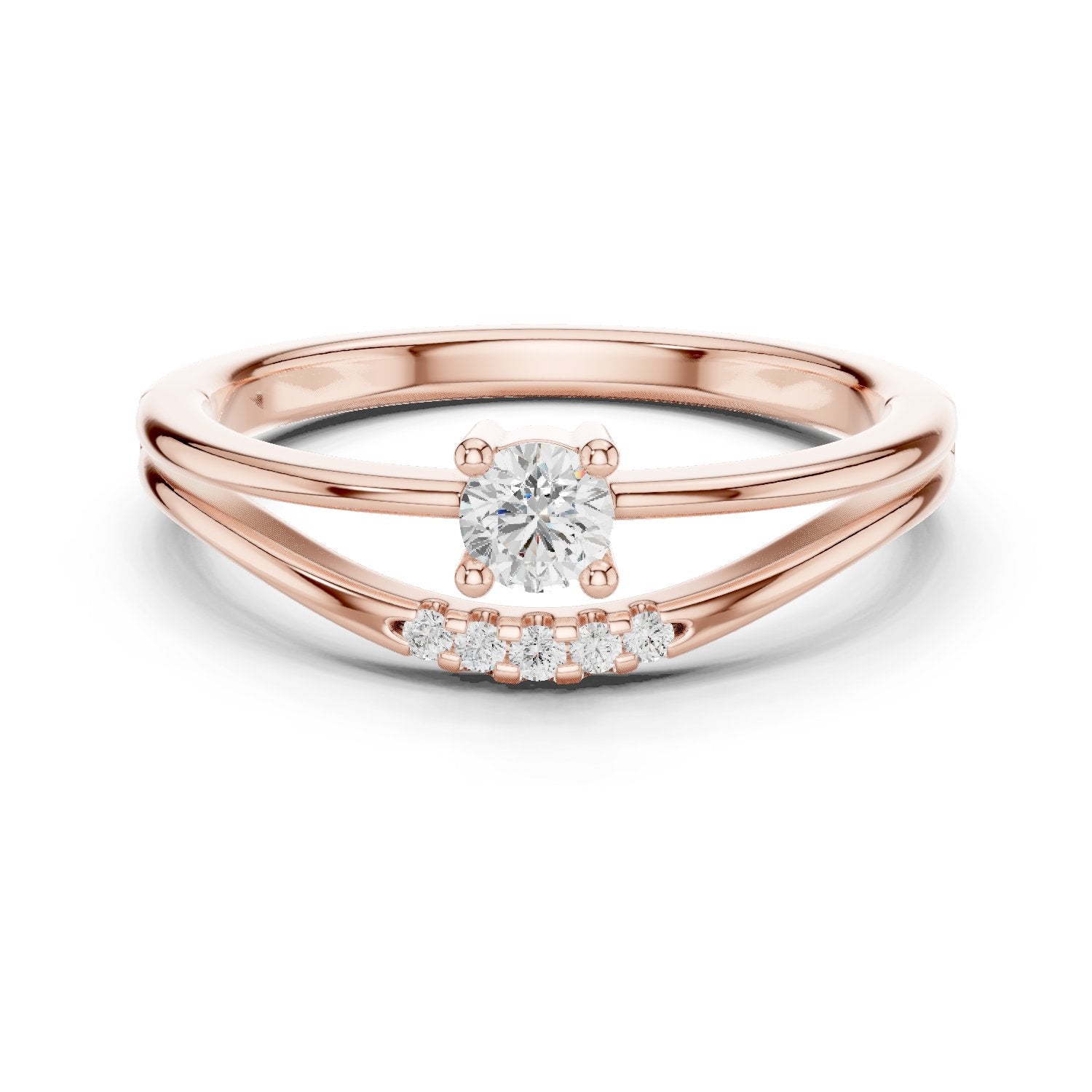 Pearl Halo Diamond Engagement Ring