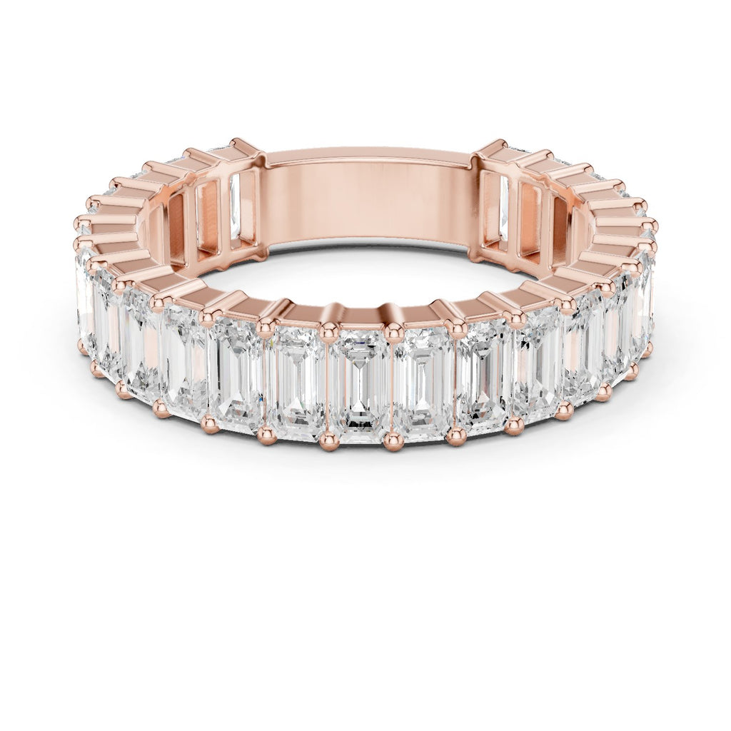 Emerald Cut Diamond Eternity Band