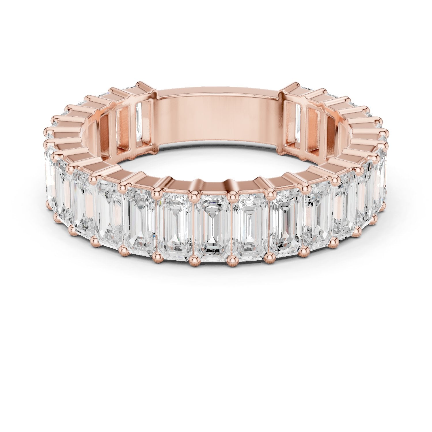 Emerald Cut Diamond Eternity Band