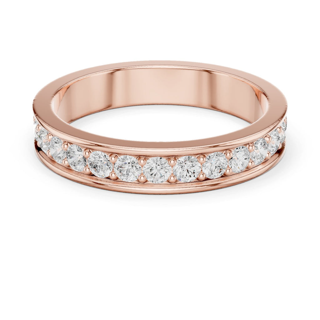 Round Diamond Channel Set Eternity Band