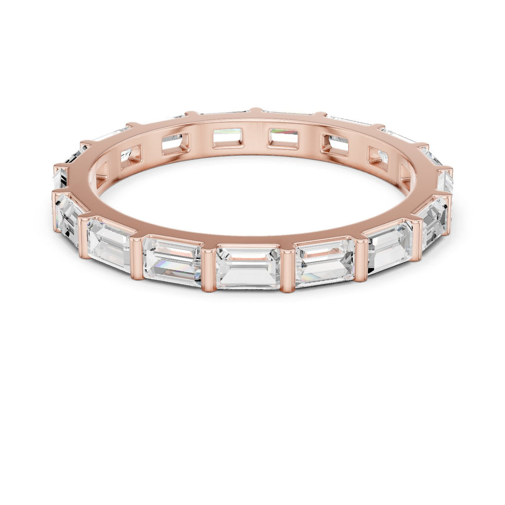 Baguette Diamond East-West Eternity Band