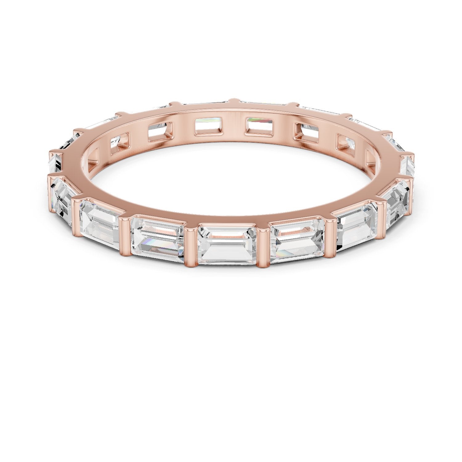 Baguette Diamond East-West Eternity Band