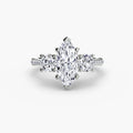 Three-Stone with Pavé Band - VYKA Diamonds