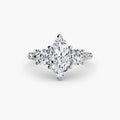 Three-Stone with Pavé Band 3 - VYKA Diamonds