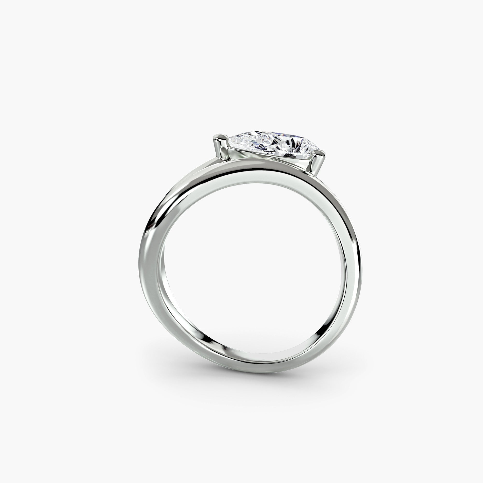 The Wave Ring 2 - diamond engagement ring - VYKA Diamonds